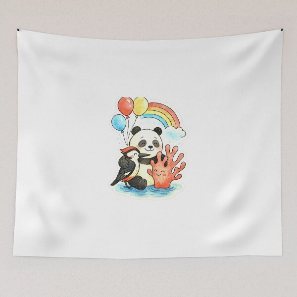 Item preview, animals rainbows and balloons 018 designed and sold by tileartwork.