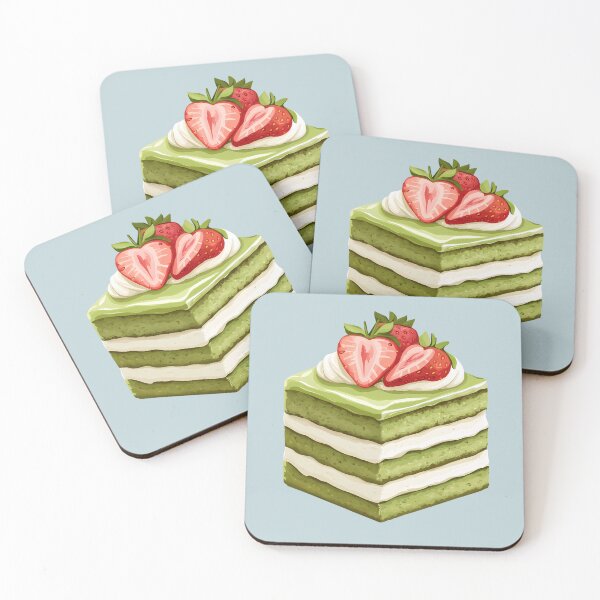 Item preview, Strawberry Matcha Cake designed and sold by sakurashorty.