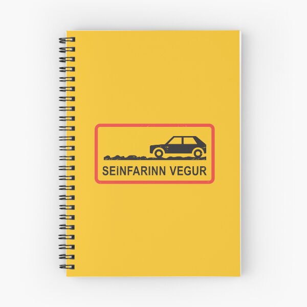 Item preview, Tourist Iceland Caution Sign - Difficult Terrain (Seinfarinn Vegur), Iceland designed and sold by studio838.