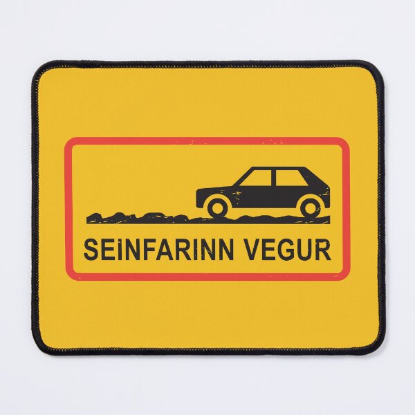 Item preview, Tourist Iceland Caution Sign - Difficult Terrain (Seinfarinn Vegur), Iceland designed and sold by studio838.