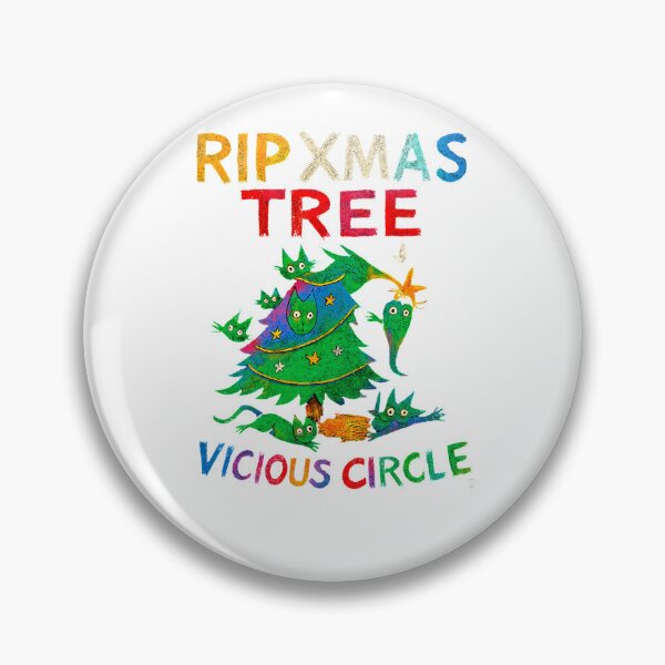 Item preview, RIP Xmas Tree Goth Punk Cats Christmas Classic T-Shirt designed and sold by inkfluenceart.
