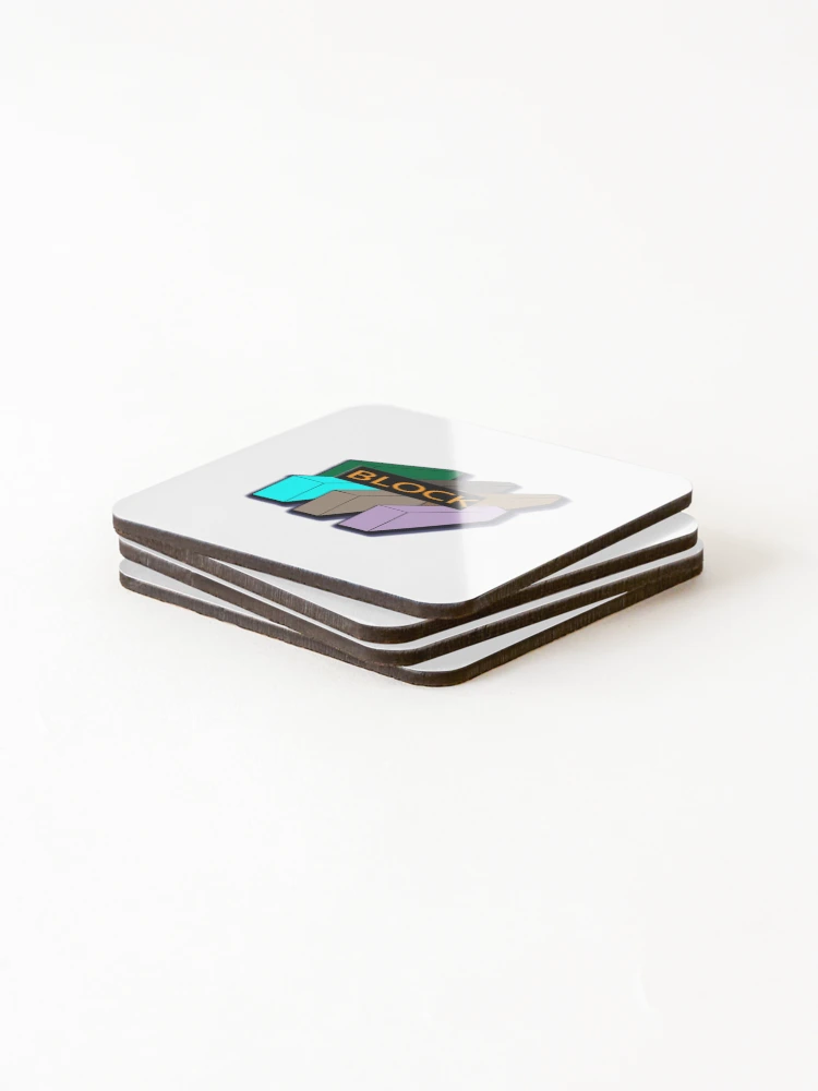 Thumbnail 4 of 5, Coasters (Set of 4), Block Stacked Rectangular Box Pattern designed and sold by PrintJuiceStore.