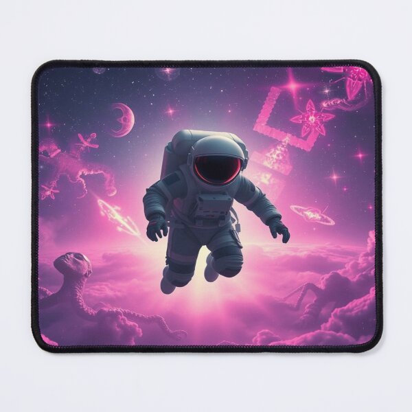 Item preview, Surreal Space Dreams – Astronaut in Alien World with Cosmic Glow & Tentacle Fantasy designed and sold by FotoworldEdel.