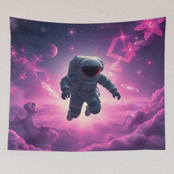 Item preview, Surreal Space Dreams – Astronaut in Alien World with Cosmic Glow & Tentacle Fantasy designed and sold by FotoworldEdel.