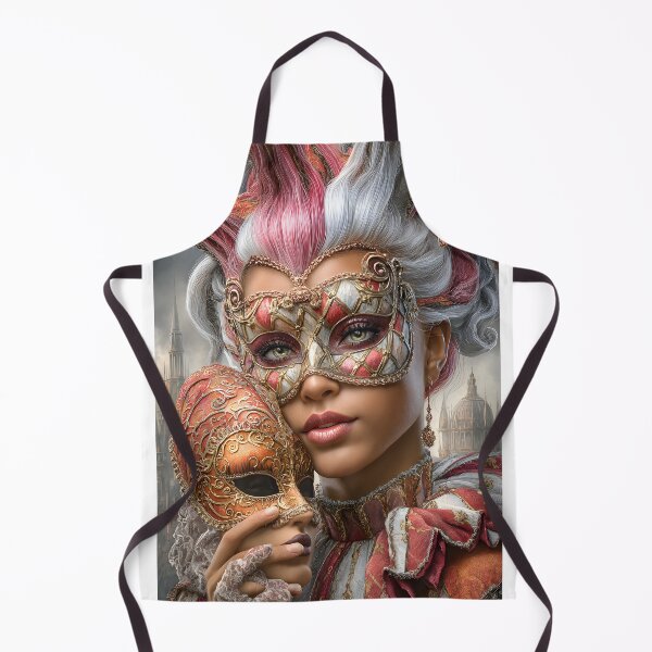 Item preview, Elegant Masked Woman in a Grand Setting designed and sold by Artessie.