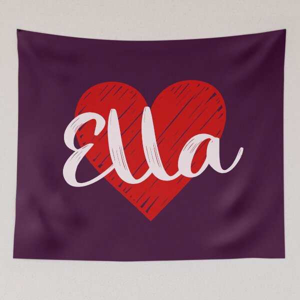 Item preview, Ella Name Red Heart  designed and sold by Jeallan Designs.