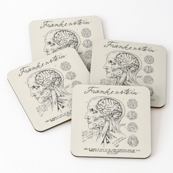 Item preview, Frankenstein Anatomy Drawing - The Creature designed and sold by Never Let Go Vintage™.