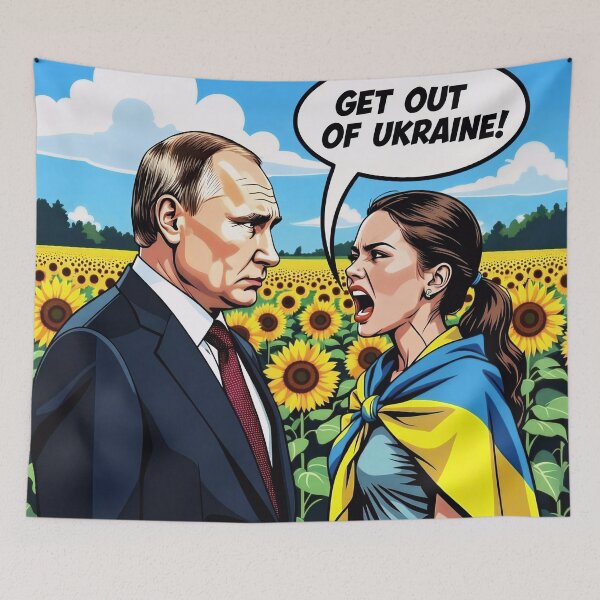 Item preview, Fuck off Putin designed and sold by DOXYBLUE.