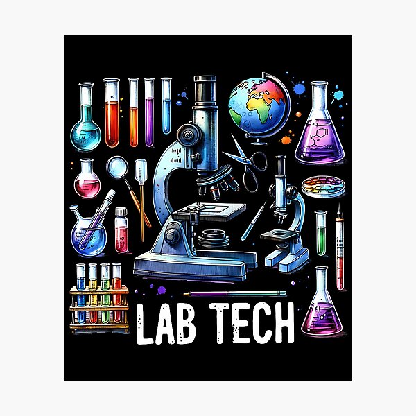 Item preview, Laboratory Technician Lab Tech Microscope Microbiology designed and sold by JoannMinndy.