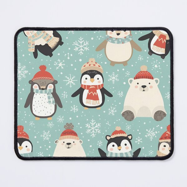 Item preview, Cozy Winter Arctic Animal Friends Illustration designed and sold by FreeArt2.