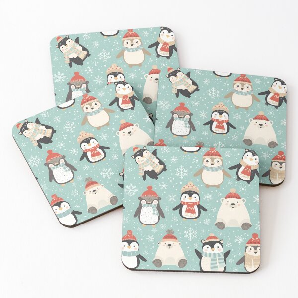 Item preview, Cozy Winter Arctic Animal Friends Illustration designed and sold by FreeArt2.