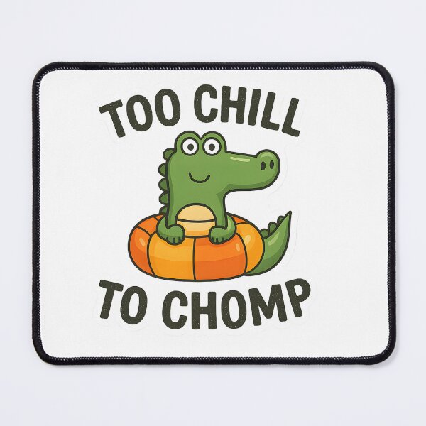 Item preview, Cute Chill Alligator Floating Tube Design designed and sold by Mastermind-Art.