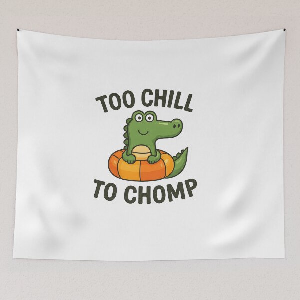 Item preview, Cute Chill Alligator Floating Tube Design designed and sold by Mastermind-Art.