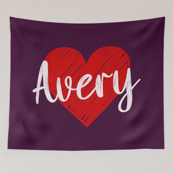 Item preview, Avery Name Red Heart  designed and sold by Jeallan Designs.
