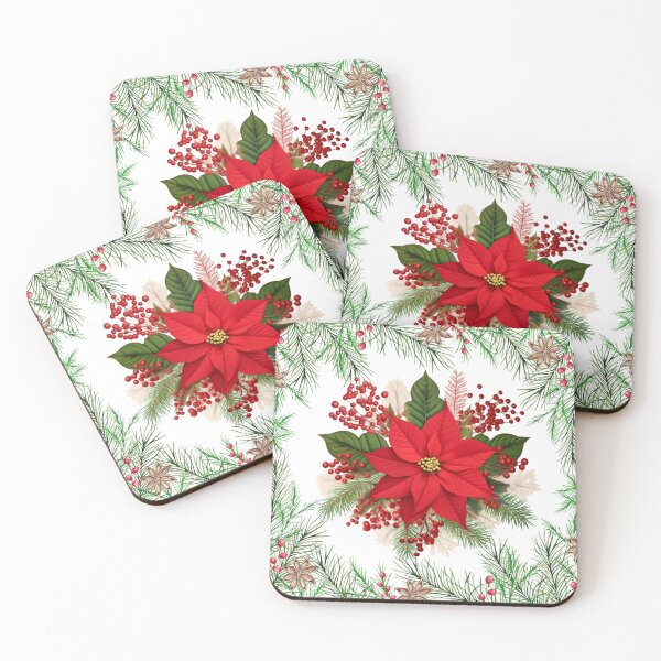 Aperçu de l'œuvre Poinsettia élégant avec fermeté et ornements créée et vendue par Max & Jacob Publishing.