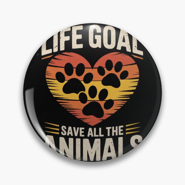 Item preview, Womens Retro Life Goal Save All The Animals - Rescue Animal  designed and sold by VerseFarm.