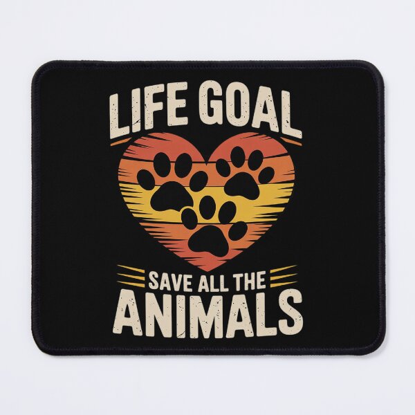 Item preview, Womens Retro Life Goal Save All The Animals - Rescue Animal designed and sold by VerseFarm.