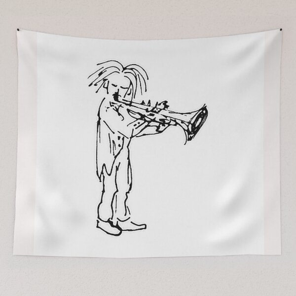 Item preview, Trumpet Player  - The Bevilaqua original Ink designed and sold by Helios Be. Lavsh.