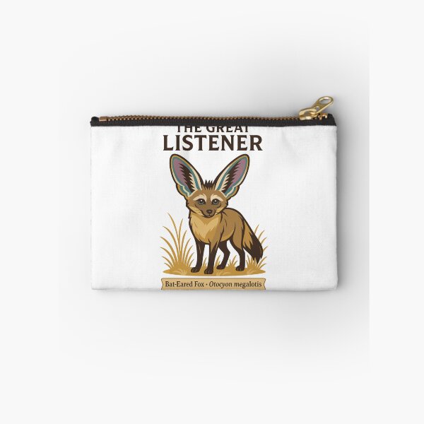 Item preview, The Great Listener – Bat-Eared Fox Wildlife Illustration designed and sold by WildlifeInc.