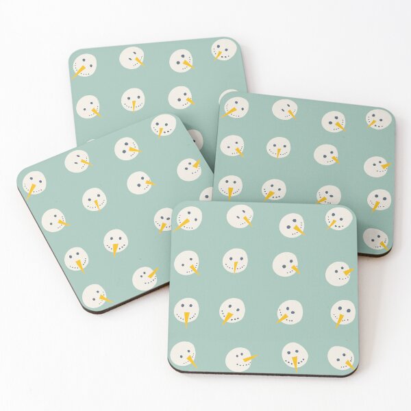 Item preview, Snowmen Faces / seamless repeat designed and sold by Shelley Winters.