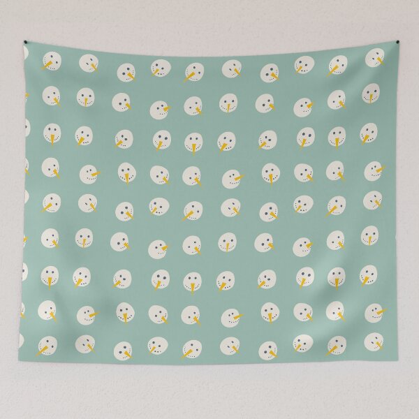 Item preview, Snowmen Faces / seamless repeat designed and sold by Shelley Winters.