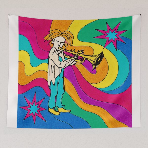 Item preview, Trumpet Player  - The Bevilaqua original Ink Variation#1 designed and sold by Helios Be. Lavsh.