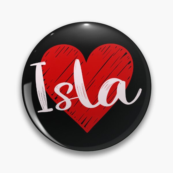 Item preview, Isla Name Red Heart  designed and sold by Jeallan Designs.