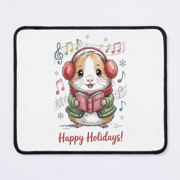Item preview, Chibi Guinea Pig Holiday Caroler designed and sold by Christomized.