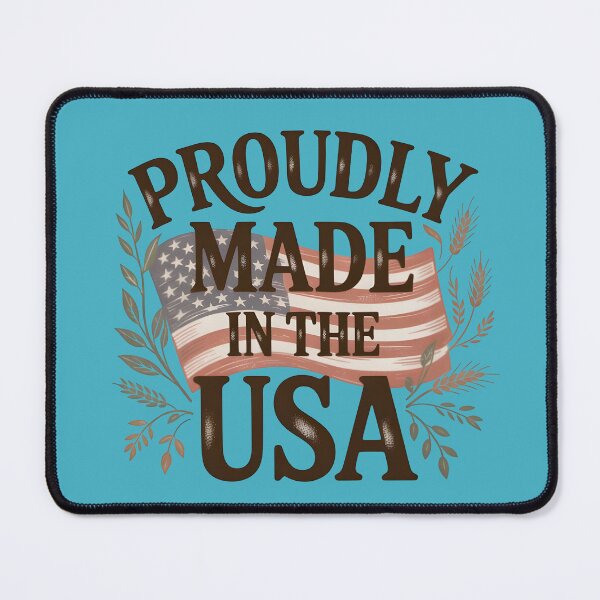 Item preview, Proudly Made in the USA Rustic Flag Art designed and sold by InkWeaveShop.