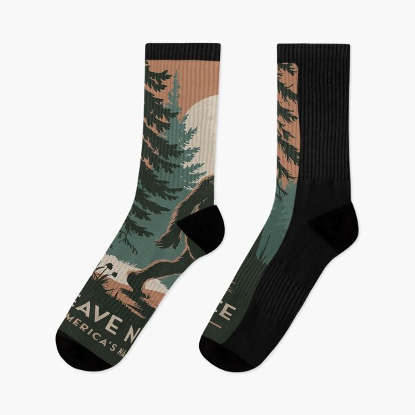 Item preview, Leave No Trace America National Parks BigFoot Hiking designed and sold by InspiredFoul.
