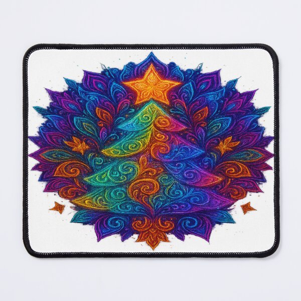 Item preview, Ultra Detailed Neon Mandala Fractal Art designed and sold by HiteshArt111.