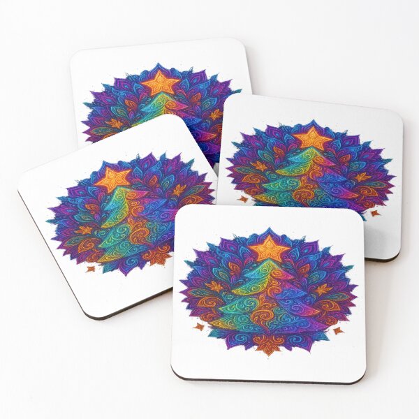 Item preview, Ultra Detailed Neon Mandala Fractal Art designed and sold by HiteshArt111.