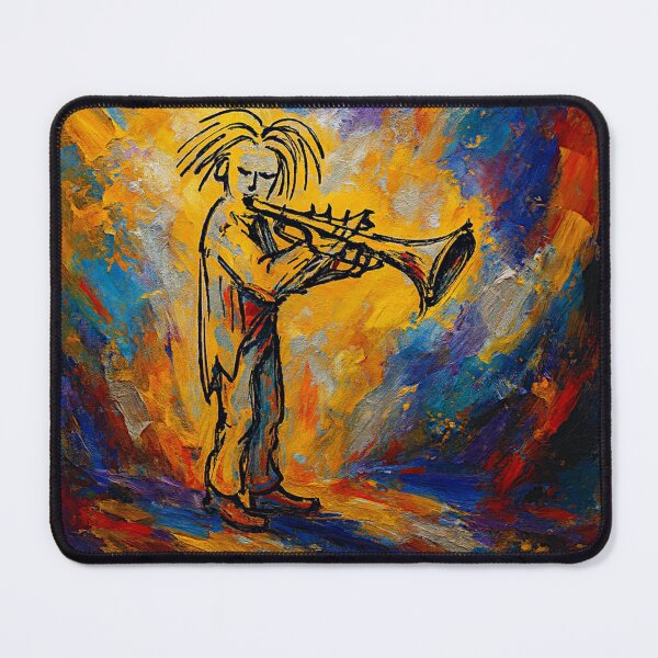 Item preview, Trumpet Player - The Bevilaqua original Ink Variation#3 designed and sold by Helios Be. Lavsh.