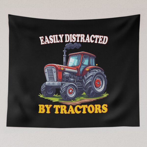 Item preview, Retro Tractor Lovers Easily Distracted By Tractors Farming designed and sold by JoannMinndy.
