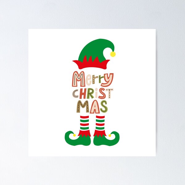 Item preview, Cute Elf Christmas Illustration – Merry Christmas Elf Outfit Art designed and sold by VeLuna64.