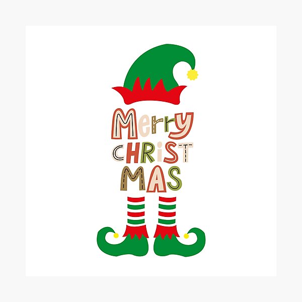Item preview, Cute Elf Christmas Illustration – Merry Christmas Elf Outfit Art designed and sold by VeLuna64.