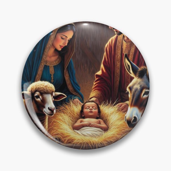 Item preview, Nativity Manger T-Shirt, Intricate Christmas Scene, Vibrant Color Religious Art Gift designed and sold by YMLux.