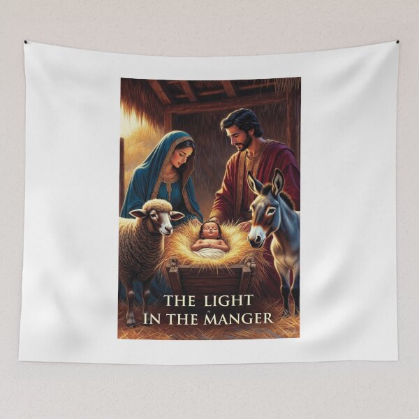 Item preview, Nativity Manger T-Shirt, Intricate Christmas Scene, Vibrant Color Religious Art Gift designed and sold by YMLux.
