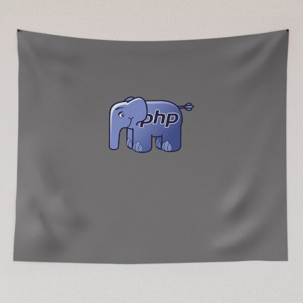 Item preview, PHP-ELEPHPANT-LOGO-(BLACK-BACKGROUND) designed and sold by NicoleThi.
