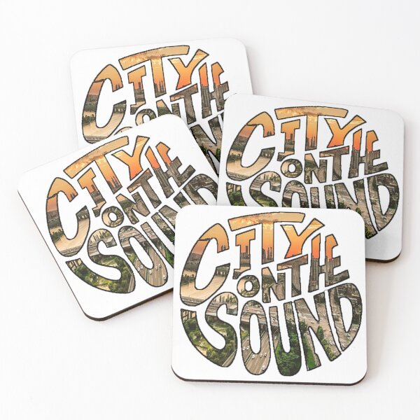 Item preview, City On The Sound - Premium Modern Die-Cut Vinyl Sticker Ultra Realistic 8K designed and sold by ARTCREATESHOP.