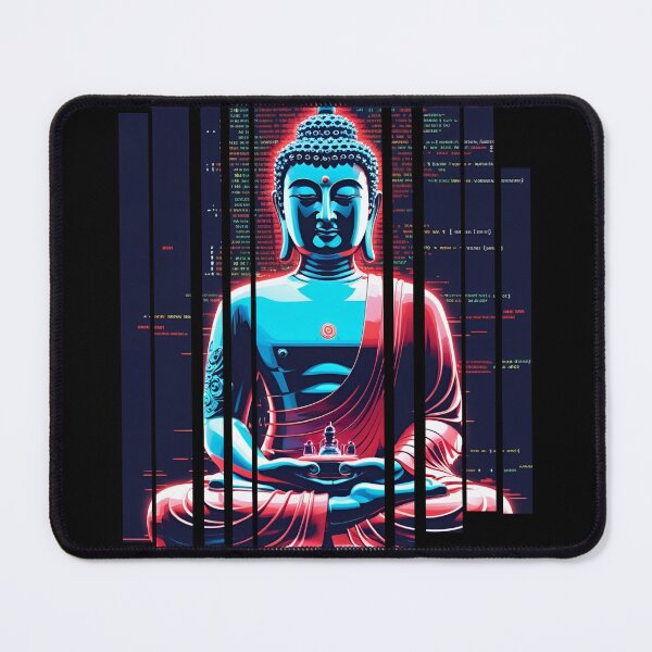 Item preview, Glitching Buddha surrounded by code 6 designed and sold by Neon G.