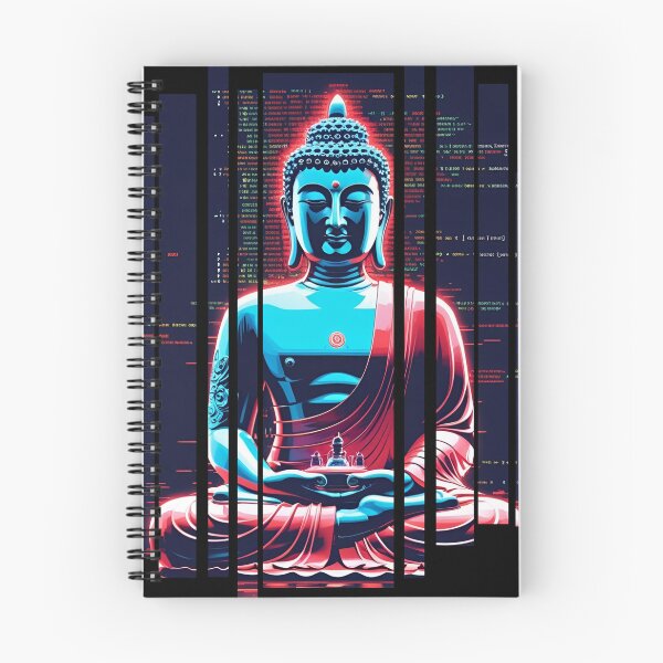 Item preview, Glitching Buddha surrounded by code 6 designed and sold by Neon G.