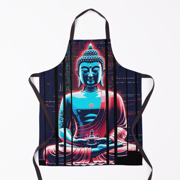 Item preview, Glitching Buddha surrounded by code 6 designed and sold by Neon G.