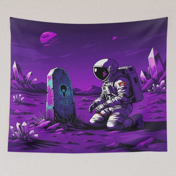 Item preview, Surreal Space Dreams – Astronaut in Alien World with Cosmic Glow & Tentacle Fantasy designed and sold by FotoworldEdel.