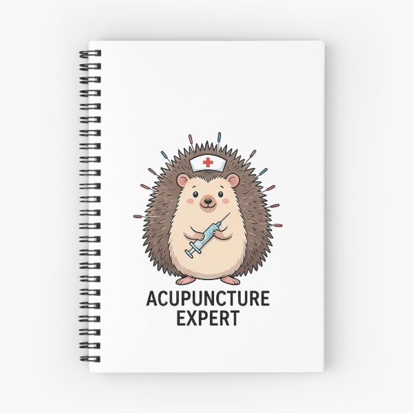 Item preview, Cute Hedgehog Acupuncture Expert designed and sold by k3rstman1.