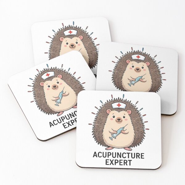 Item preview, Cute Hedgehog Acupuncture Expert designed and sold by k3rstman1.