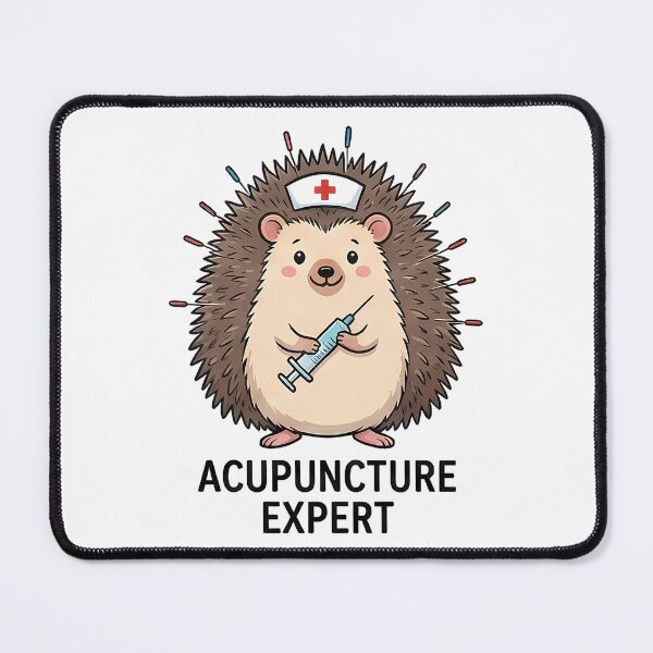 Item preview, Cute Hedgehog Acupuncture Expert designed and sold by k3rstman1.