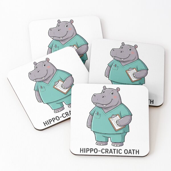 Item preview, Hippo-cratic Oath Doctor Hippo Pun designed and sold by k3rstman1.