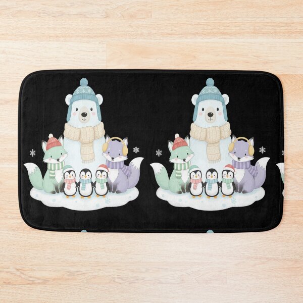Item preview, Cozy Winter Arctic Animal Friends  designed and sold by FreeArt2.