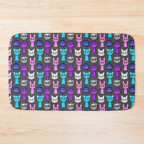 Item preview, Cute Sprunki Character Pattern – Colorful Seamless Cartoon Design designed and sold by violetteskyart-vioart.